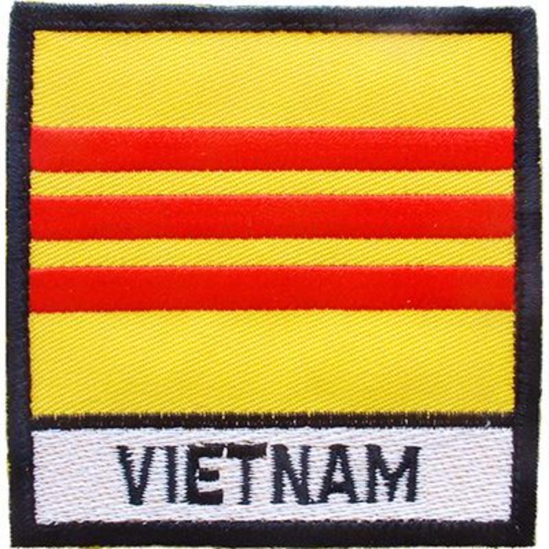 PM0059 Patch - Vietnam, Flag withTab - 3 in.