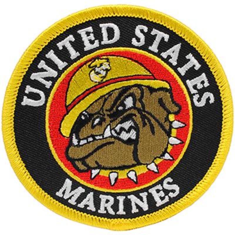 PM0066 Patch - USMC, Bulldog - 3.63 in.