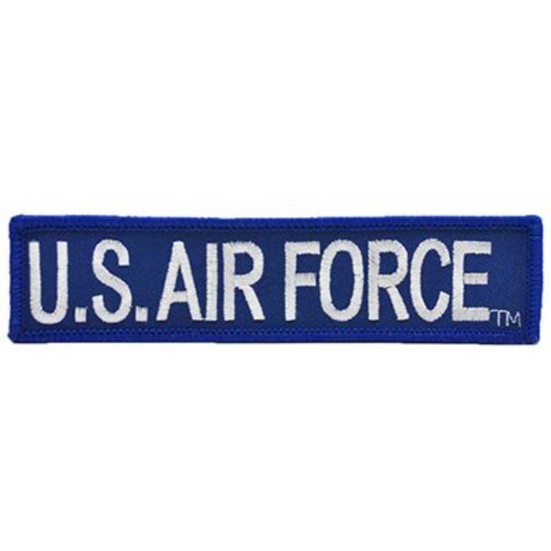 PM0098 Patch - USAF, Tab - White & Blue - 6 x 1.13 in.