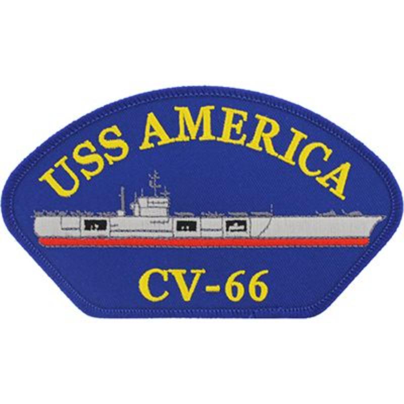 PM0223 Patch - USS, America - 5.25 x 3 in.