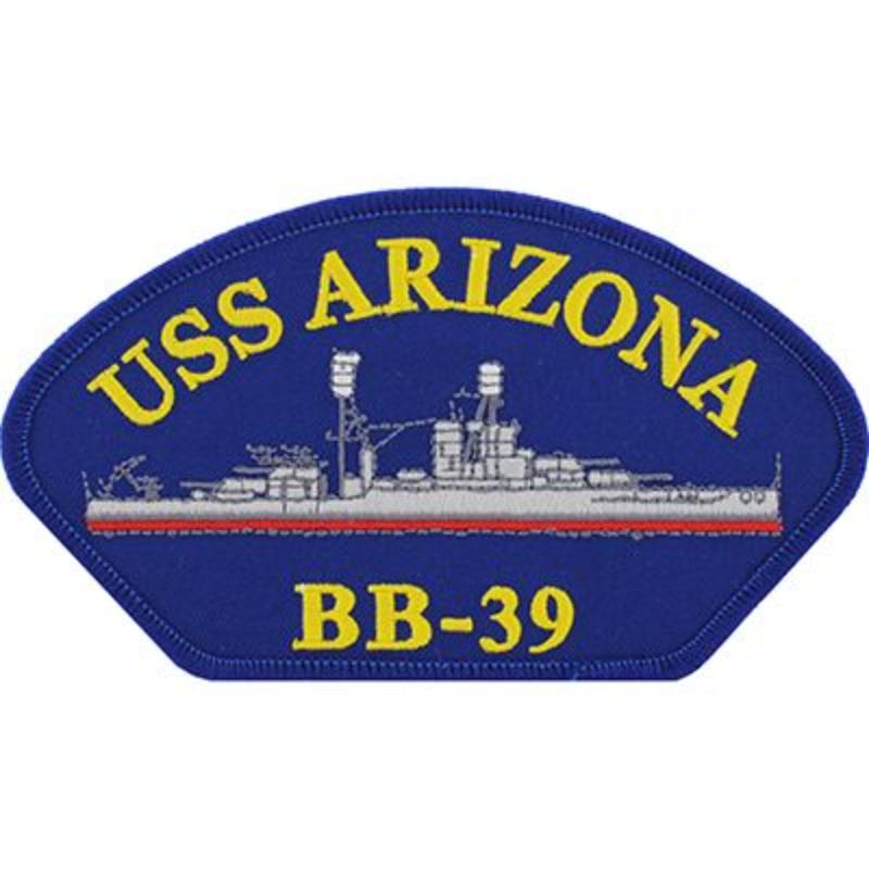 PM0227 Patch - USS, Arizona - 5.25 x 3 in.