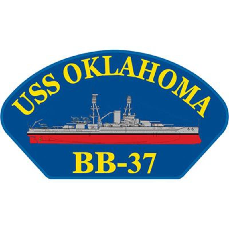 PM0231 Patch - USS, Oklahoma - 5.25 x 3 in.