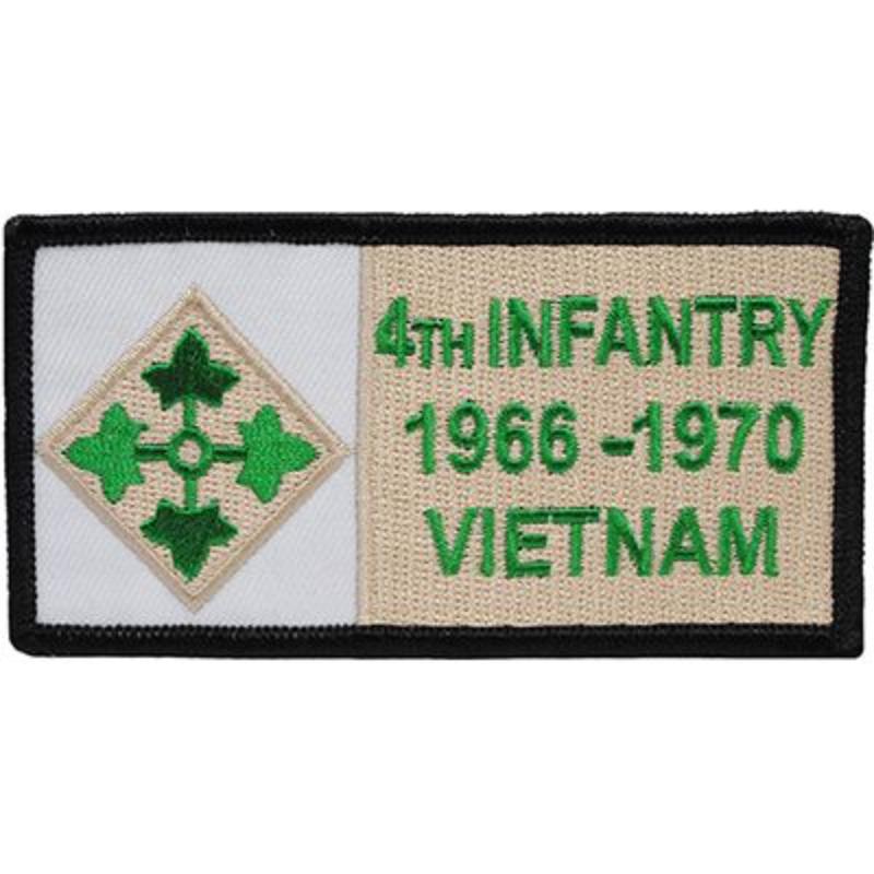 PM0311 Patch - Vietnam, decal, Army 4th - 1966-1970 - 4.13 x 2 in.