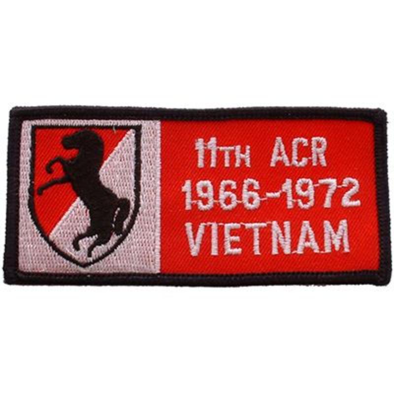 PM0312 Patch - Vietnam, decal, Army 11th - 1966-1972 - 4.13 x 2 in.