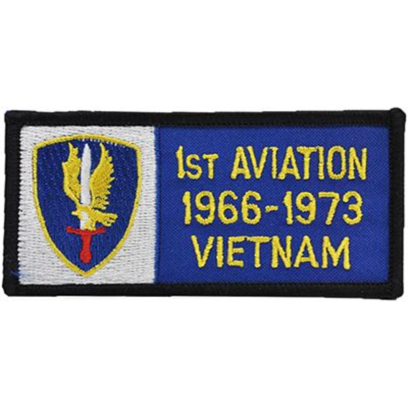PM0316 Patch - Vietnam, decal, Army 1st - 1966-1973 Aviation - 4.13 x 2 in.