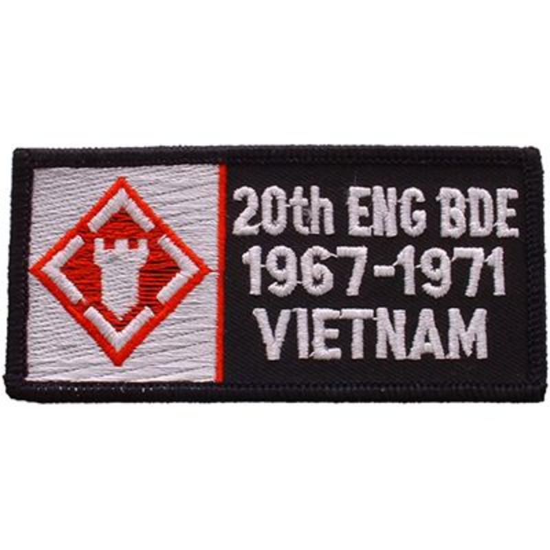 PM0326 Patch - Vietnam, decal, Army 20th - 1967-1971 - 4.13 x 2 in.