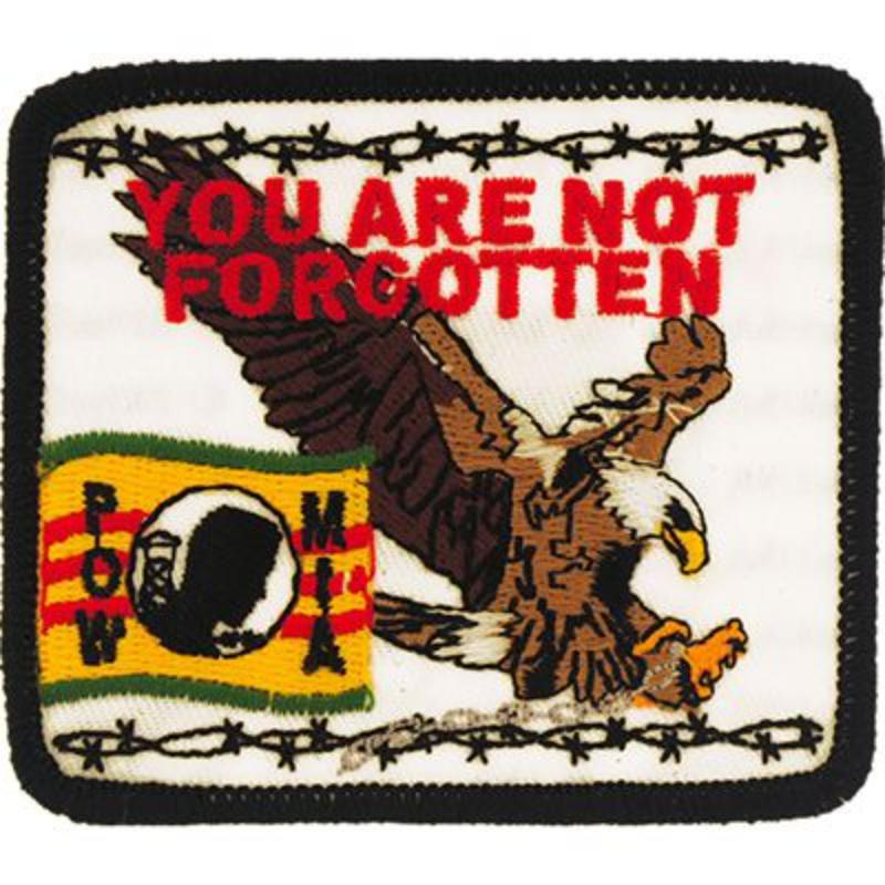 PM0394 Patch - Pow Mia, Vietnam, Not Forgotten - 3.25 in.