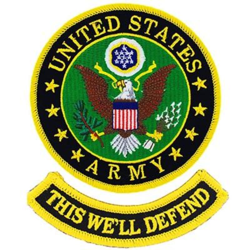 PM0633 Patch - Army Symbol - This Well Defend - 2 Piece - 3.75 in.