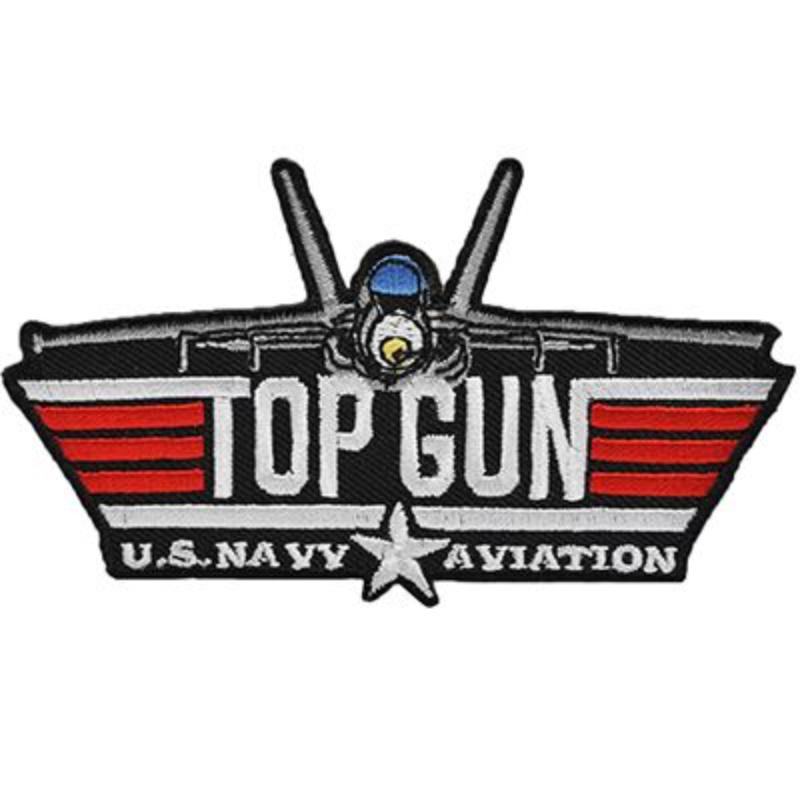 PM0793 Patch - USN, Top Gun, Jet Front - 4.23 in.