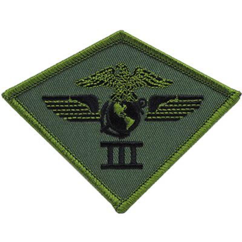 USMC 3rd Airwing Patch - Black - 3.75 in. - Durable Embroidery