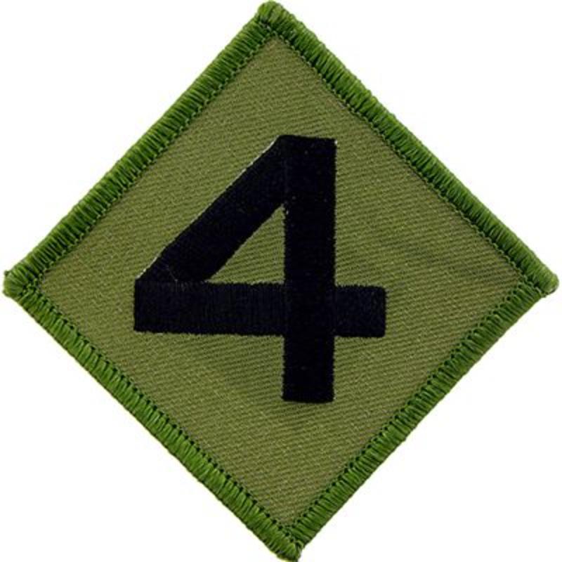 PM0944 Patch - USMC, 4th Division - 3.38 in.