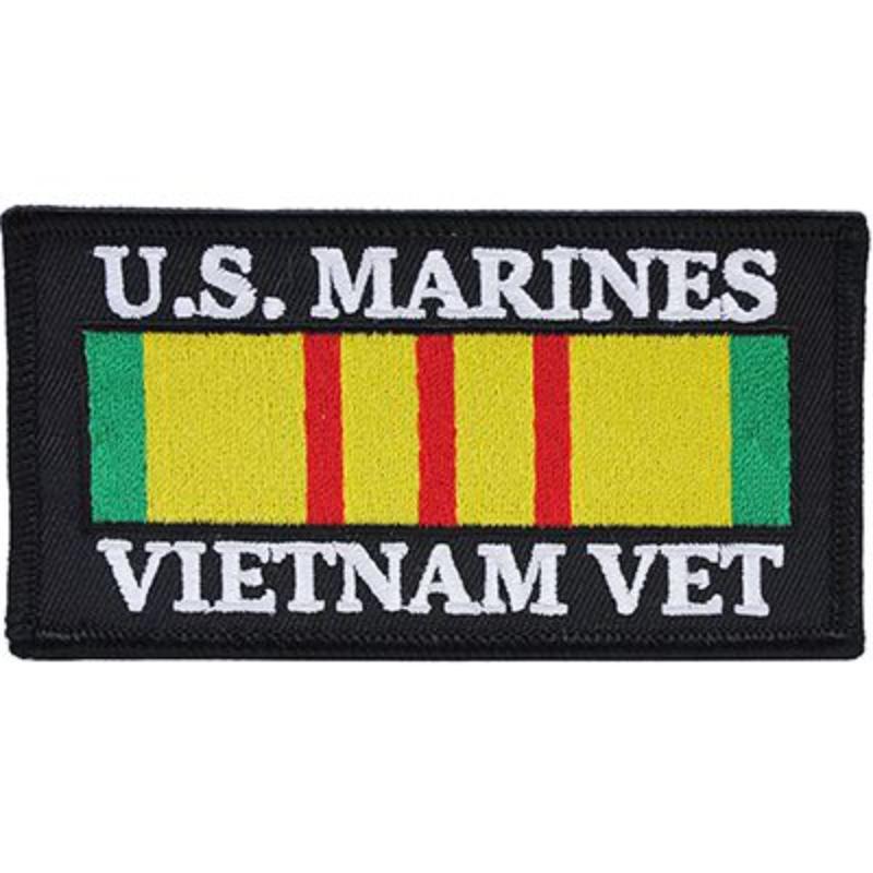 PM1208 Patch - Vietnam, decal, USMC Veteran - 4 x 2.13 in.