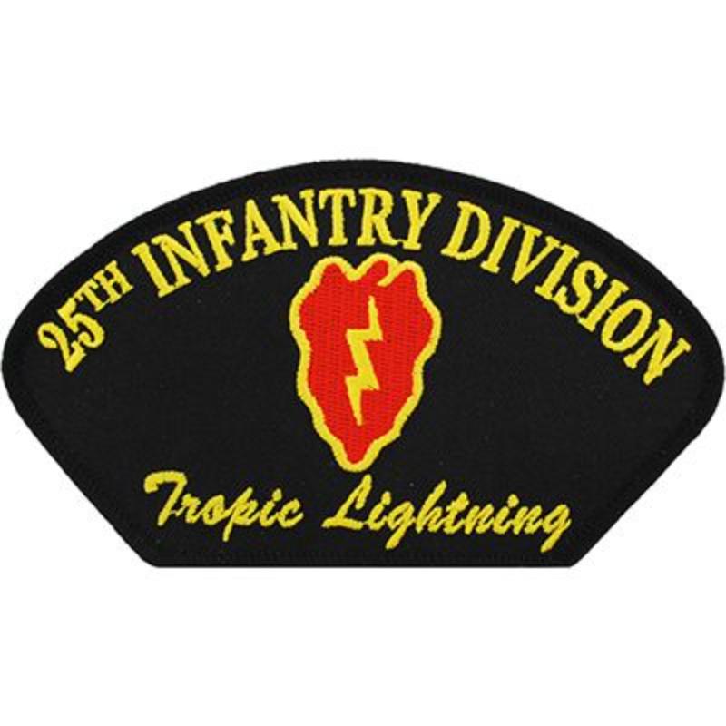 PM1351 Patch - Army, Hat, 25th Plus BH949 Infantry Division - 5.25 x 3 in.