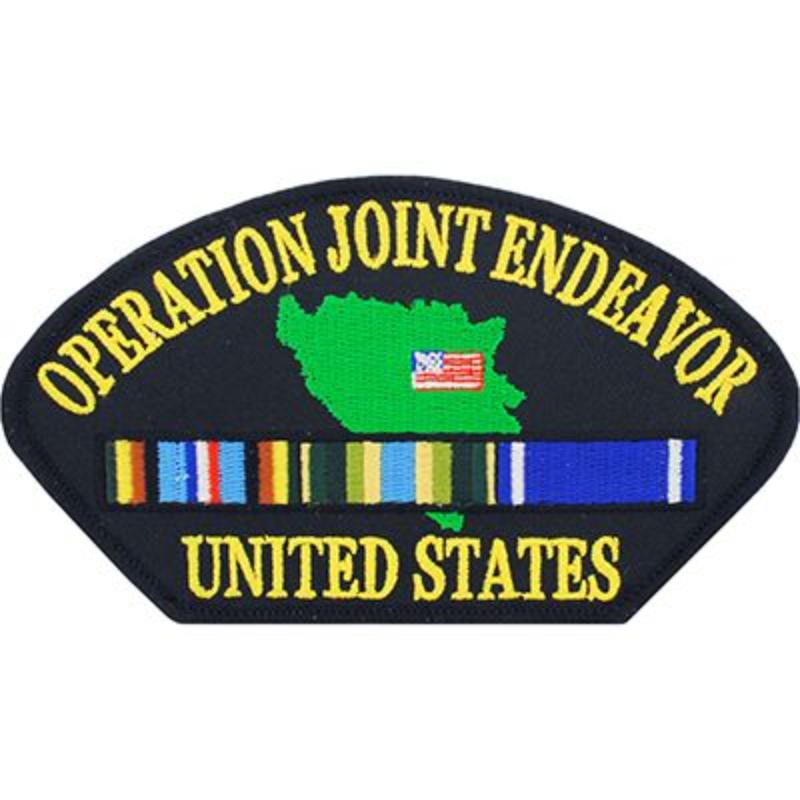 PM1394 Patch - Hat, Operation Joint Endeavor - 5.25 x 3 in.