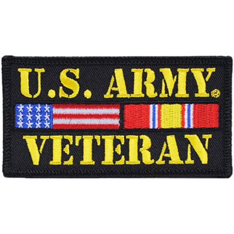 PM1498 Patch - Army Veteran - 4 x 2.13 in.