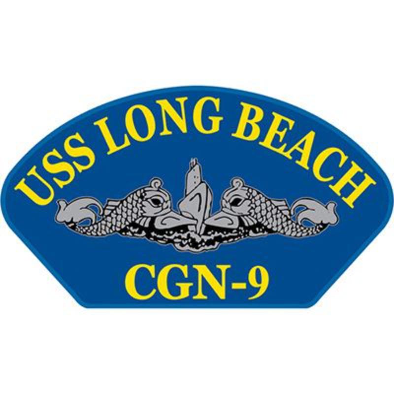 PM1556 Patch - USS, Long Beach - 5.25 x 3 in.