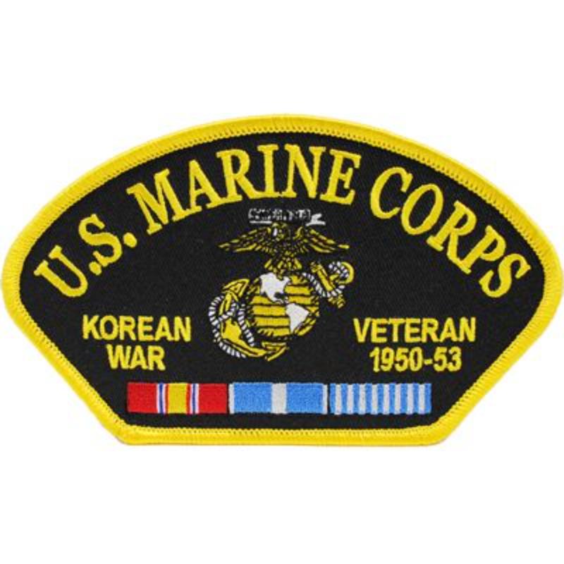 PM1680 Patch - Korea, Hat, USMC Veteran - 5.25 x 3 in.