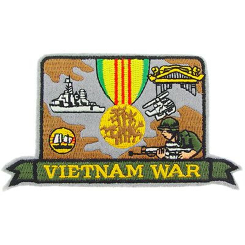 PM1692 Patch - Vietnam War Service Medal - 5.25 in.