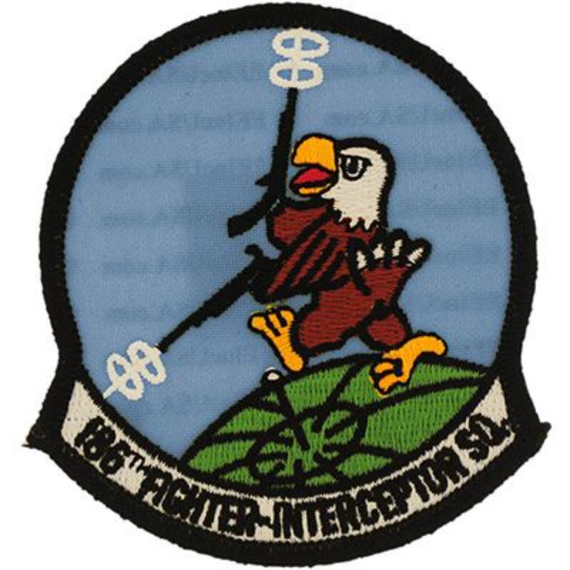 PM5293 Patch - USAF, 186th Fighter Squadron - 3.38 in.