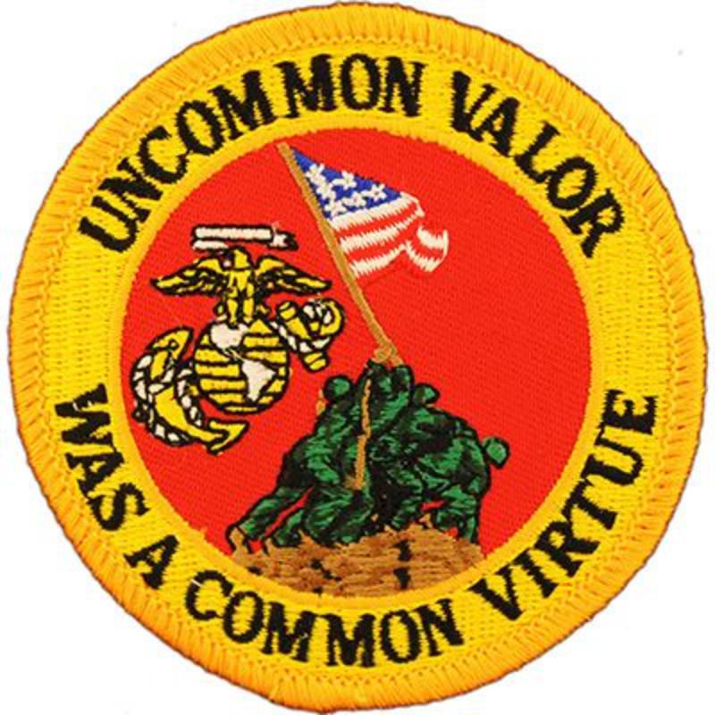 PM5325 Patch - USMC, Iwo Jima Logo - 3.63 in.
