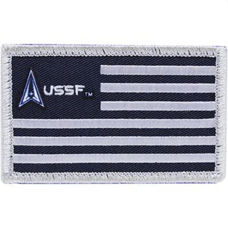 PM5383V Patch - USSF Flag - Cloth Hook & Eye - 3.38 x 2 in.