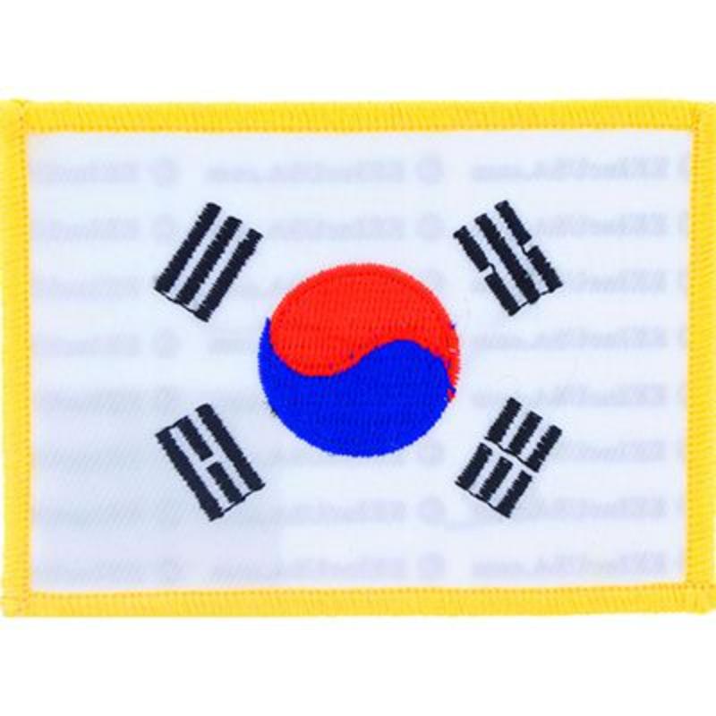 Korea Patch - Multicolor - 3.5 x 2.5 in. - Durable Embroidery
