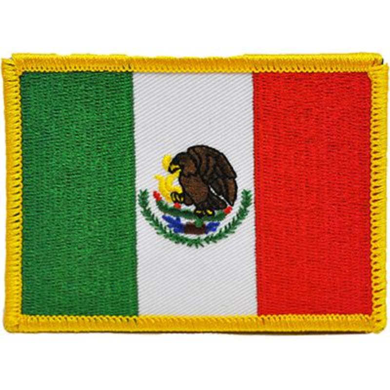 Mexico Patch - 3.5 x 2.5 in. - Durable Embroidered Design