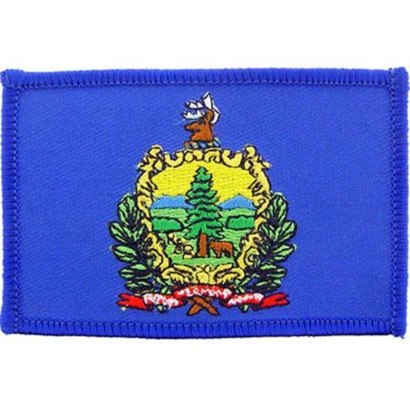 Vermont Patch - Multicolor - 3.5 x 2.5 in. - Durable Embroidery
