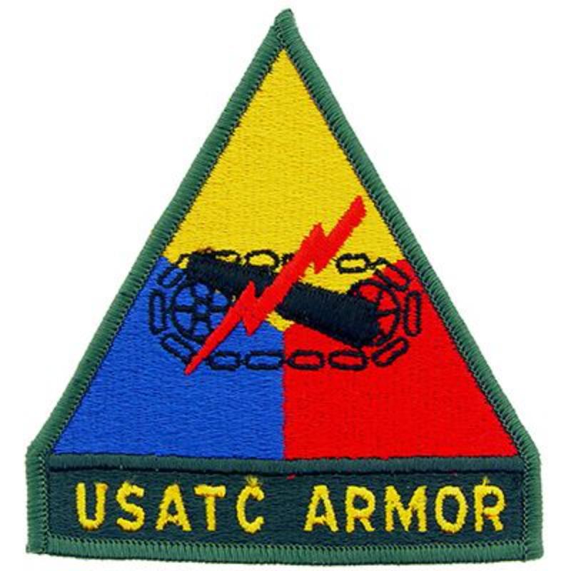 PM0520 Patch - Army, Armor, USATC - 3.75 in.