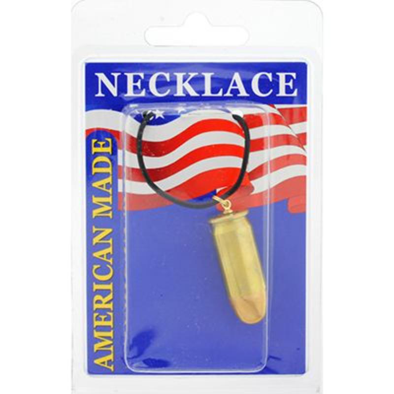 Picture of Eagle Emblems NC9485 Necklace - Bullet&#44; 45Cal - Brass