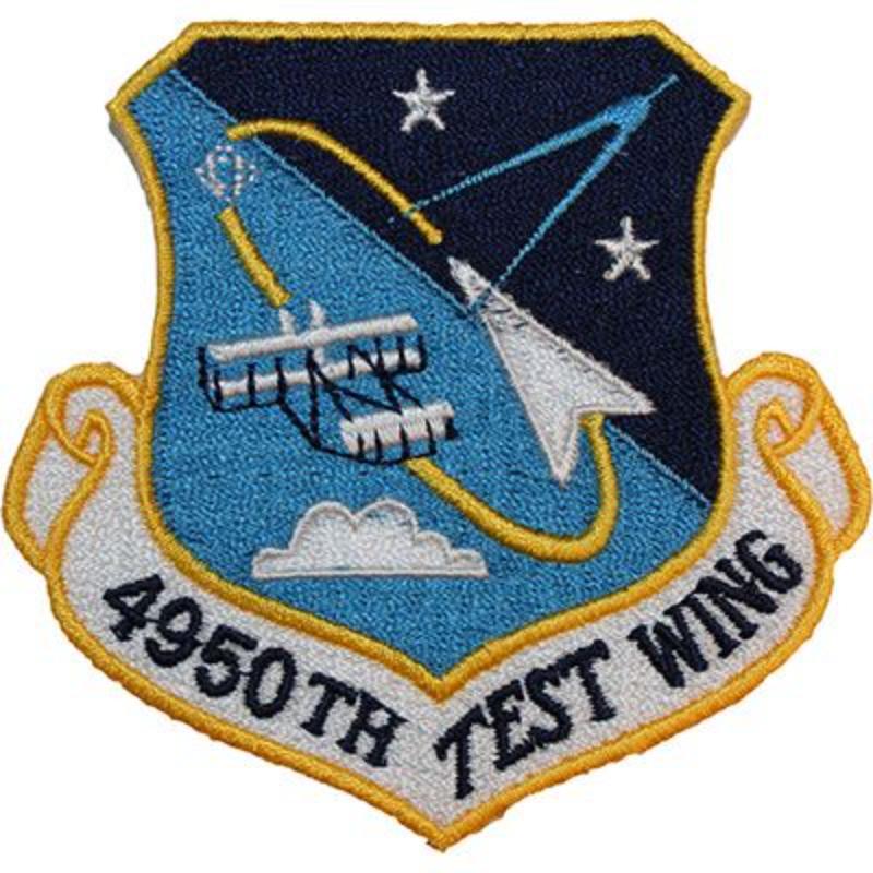 USAF 4950th Test Wing Patch - Multicolor - 3 in. - Durable Embroidery