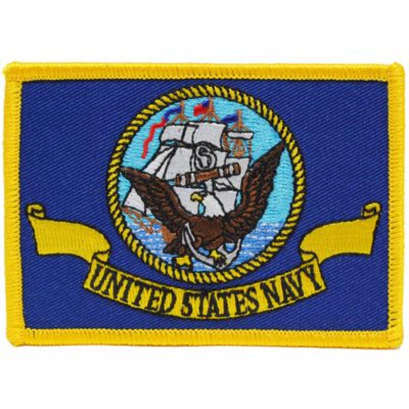 PM3806 Patch - USN, Flag - 3.5 x 2.5 in.