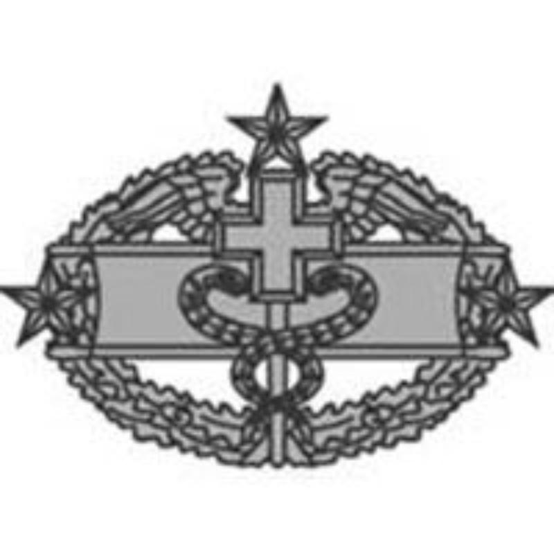 P14128 Pin - Army, Medic, Combat 4th - 1.5 in.