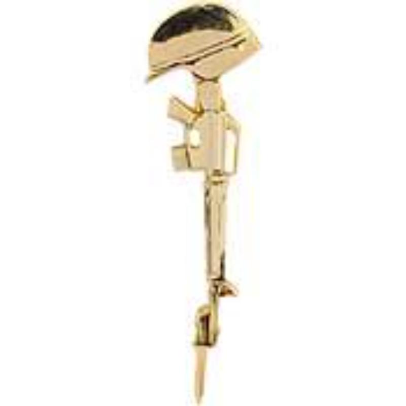Memorial Rifle Pin - Kia Battle Cross - Large - 2 in. - Durable Design