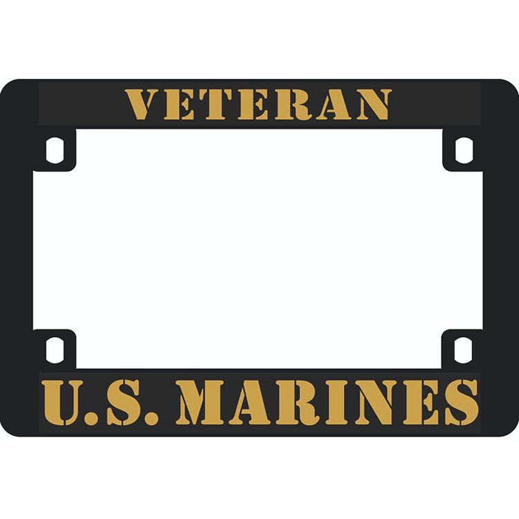 LP0809 Heavy Plastic License Plate Frame, USMC - 5 x 7.25 in.