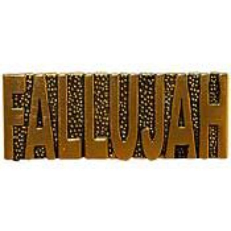P12410 Pin - Iraqi Freedom, Script - Fallujah - 1.5 in.