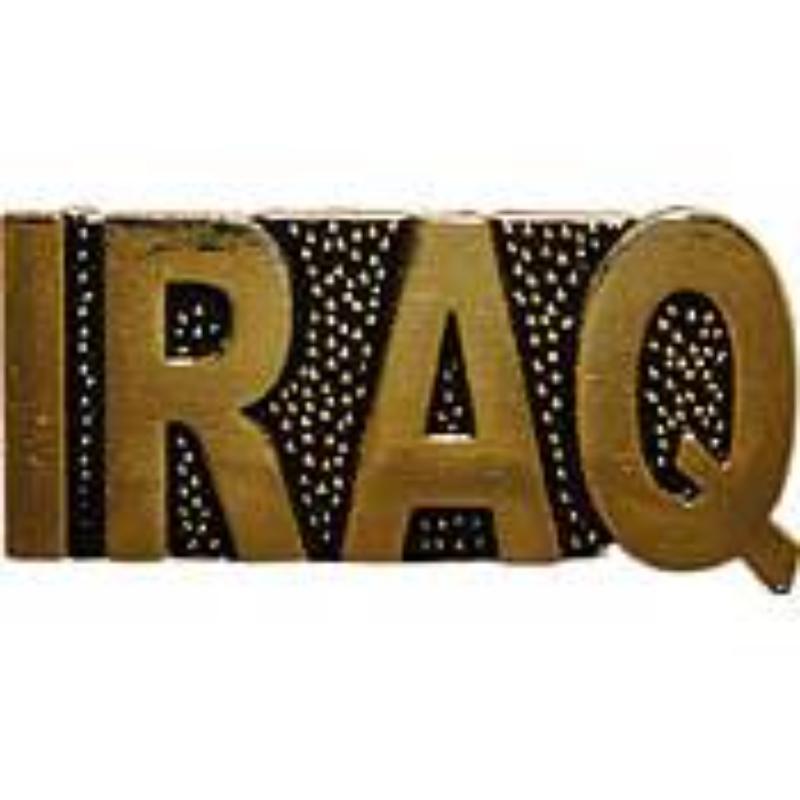 P12406 Pin - Iraq Script - 1.625 in.