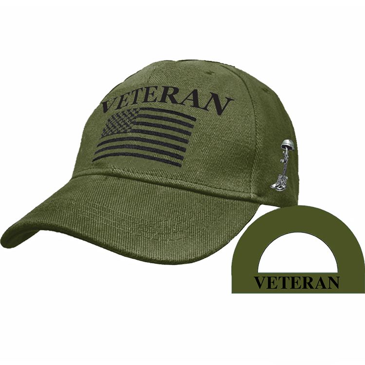 CP00812 Cap - Veteran USA - Olive Drab