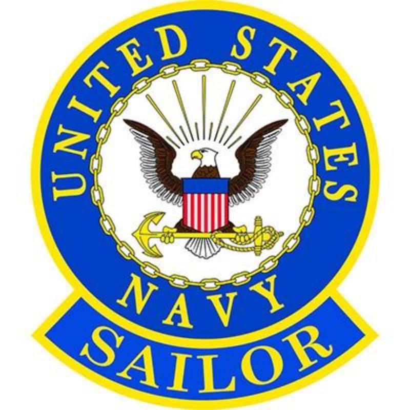 PM0974 Patch - USN Logo, Sailor - 3.63 in.