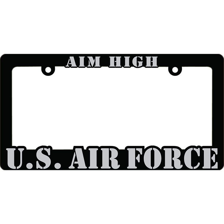 LP0908 Heavy Plastic License Plate Frame, USAF - 6 x 12 in.
