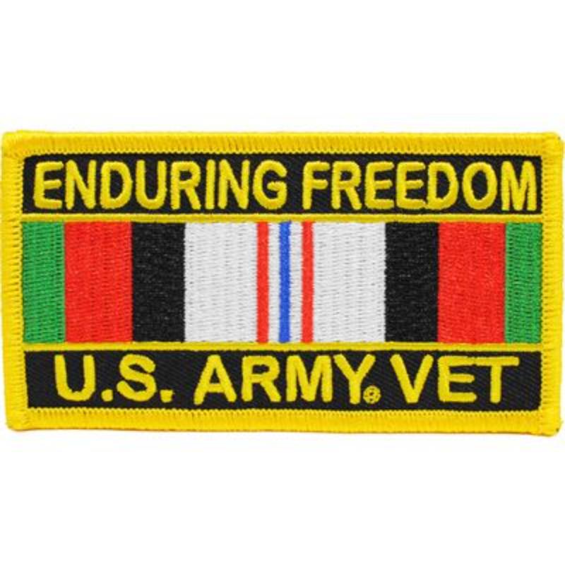 PM1153 Patch - Enduring Freedom Army - Service Ribbon - 4 x 2.13 in.