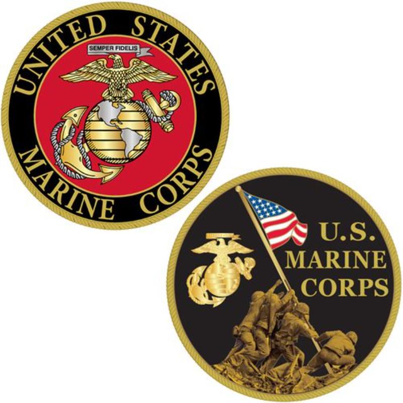 CH1201 Challenge Coin - USMC II - 1.75 in.