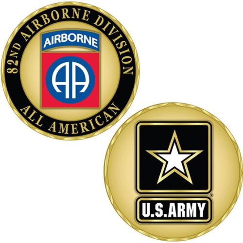 CH1058 Challenge Coin - Army, 82nd - Airborne Division - 1.75 in.