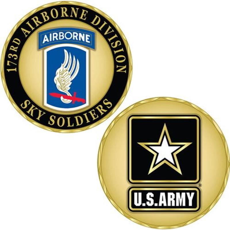 CH1060 Challenge Coin - Army, 173rd - Airborne Division - 1.75 in.