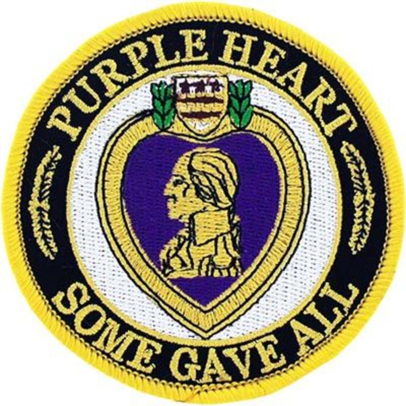 PM0486 Patch - Purple Heart - Some Gave All - 3.63 in.