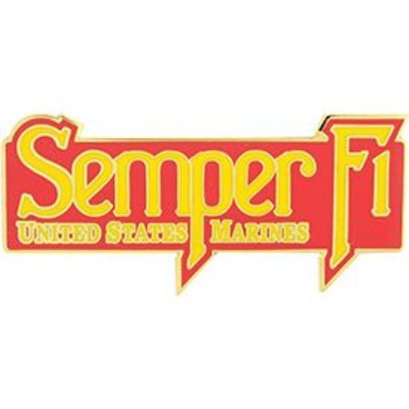 P03647 Pin - USMC, Semper FI, Extra Large - 1.88 in.