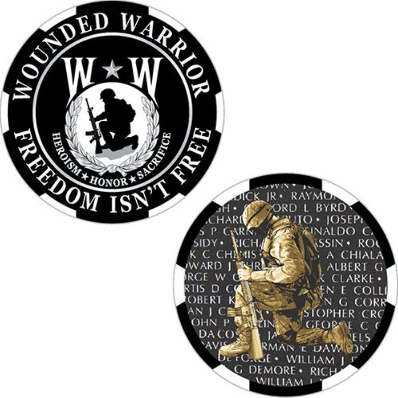 CH3410 Challenge Coin - Wounded Warrior - 1.75 in.