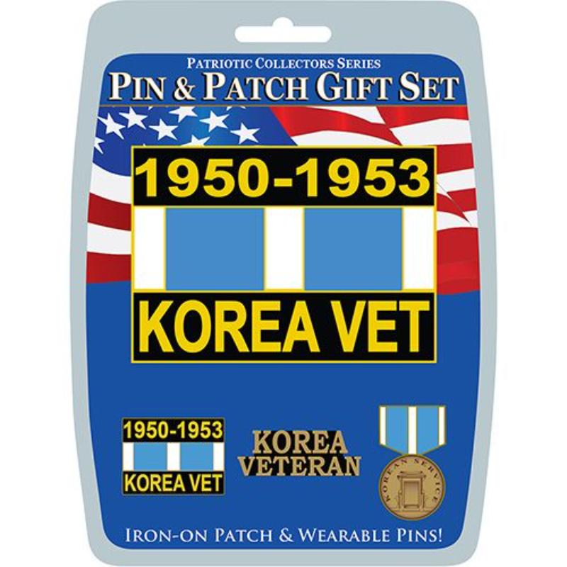 Picture of Eagle Emblems DIS0101 Gift Set - Korea War Service - 3 Pins & 1 Patch