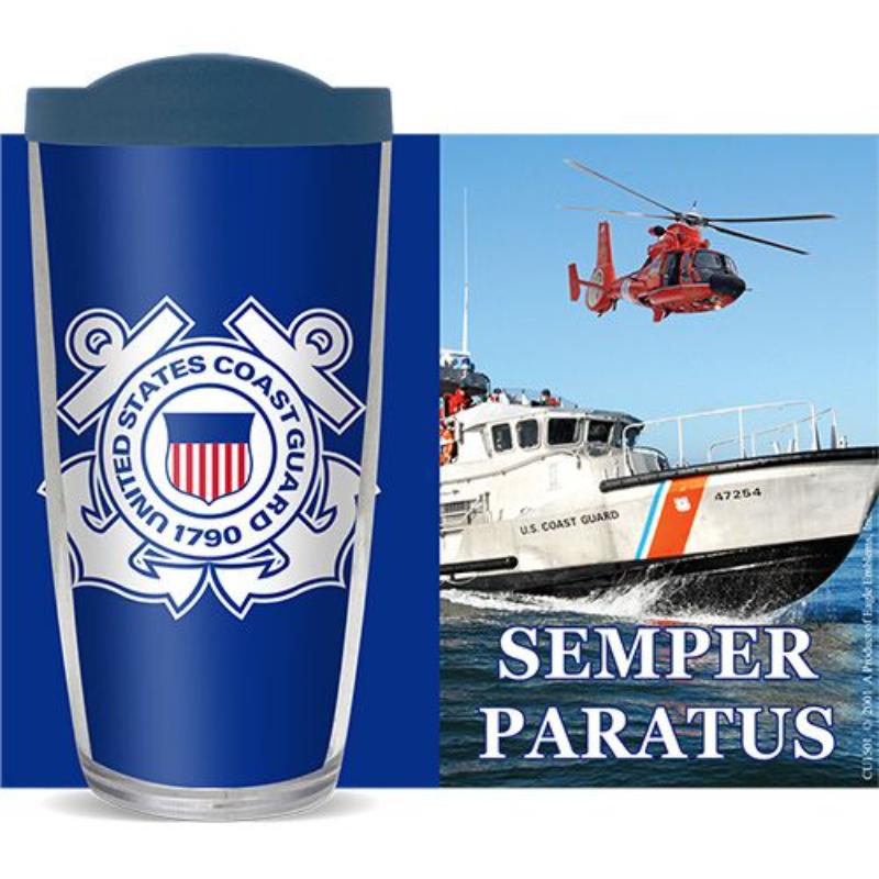 Picture of Eagle Emblems CU1501 Cup - US Coast Guard, Action - Premium-Thermal - 16 oz
