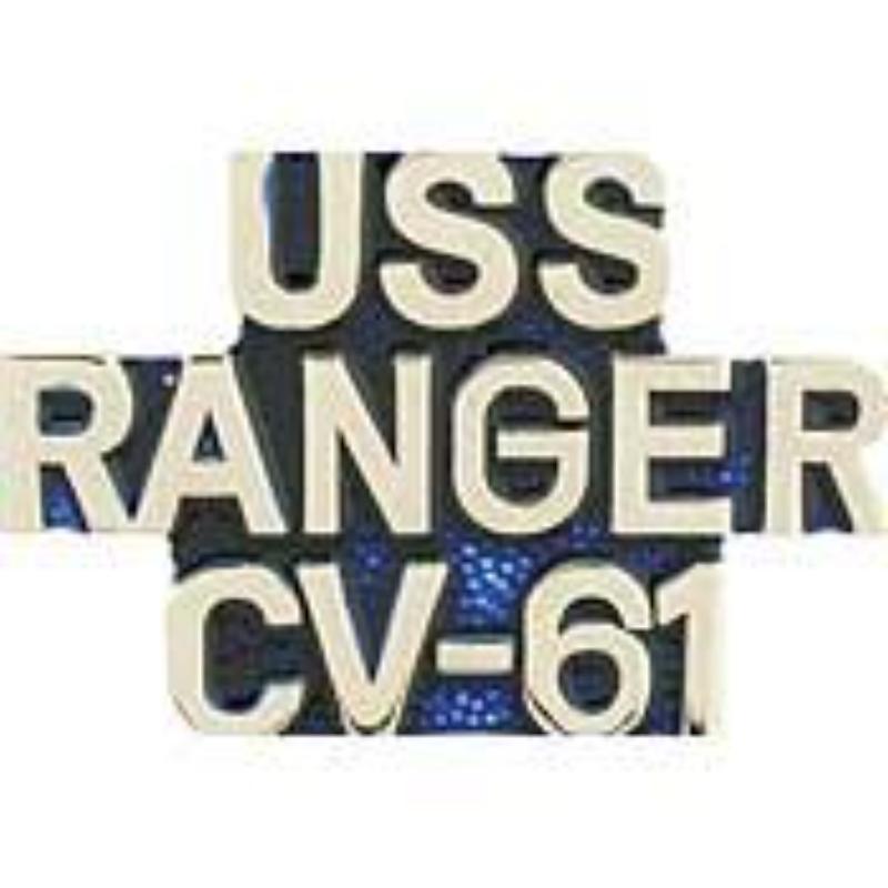 P14976 Pin - USS, Ranger - Script - 1.181 in.